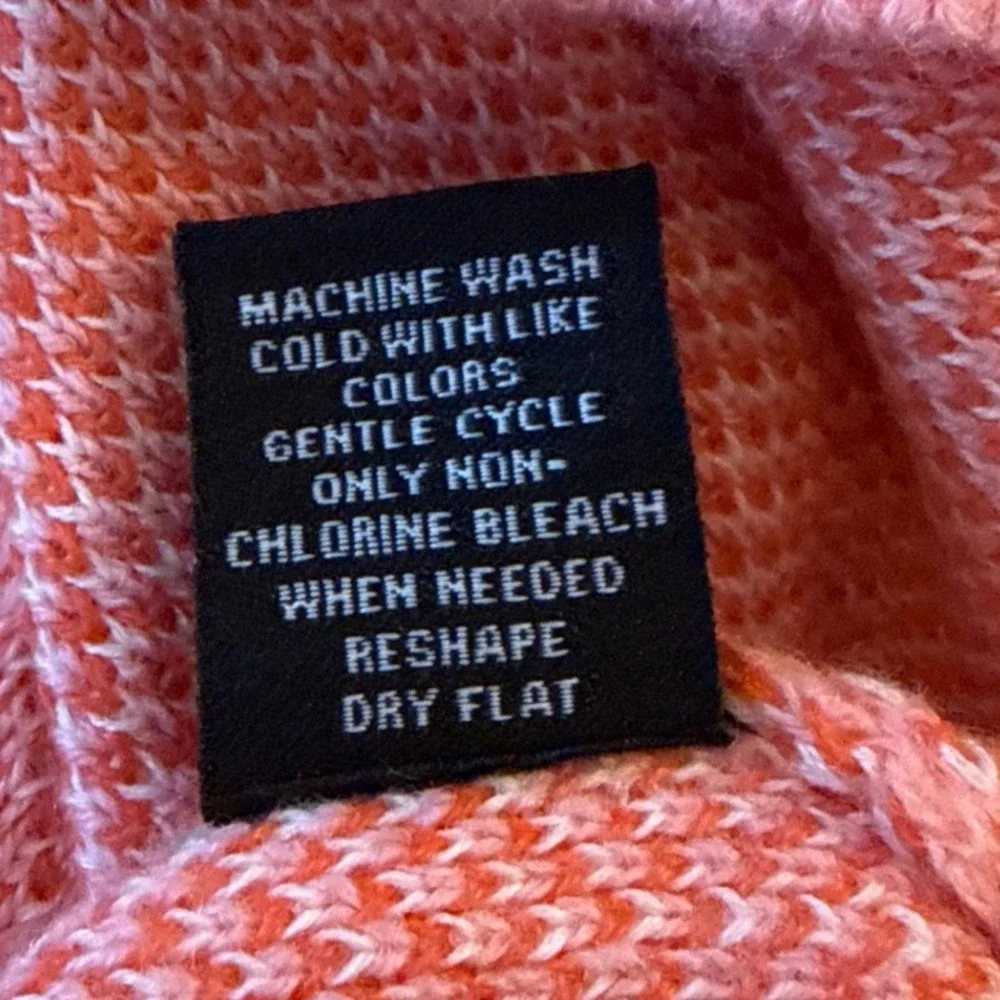 Aqua Blues Y2K Flame Sweater Pink Orange‎ Fire Graphic Knit Pullover Size Medium